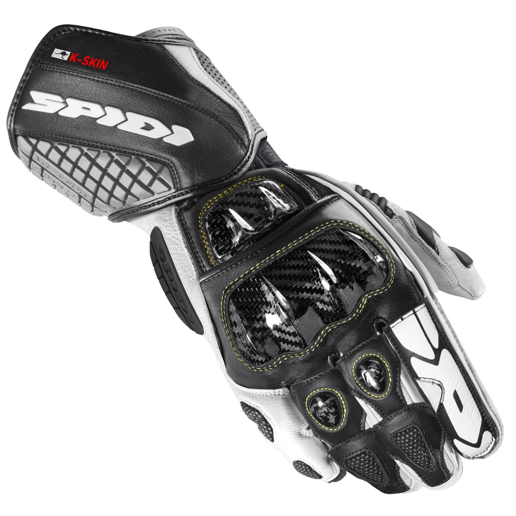 [A216-011-S] Spidi CARBO KANGAROO Black/White (S)
