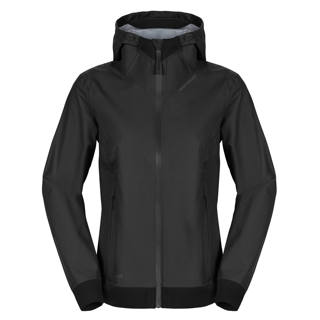 [D295-026-XS] Spidi HOODIE SHELL LADY Black (XS)