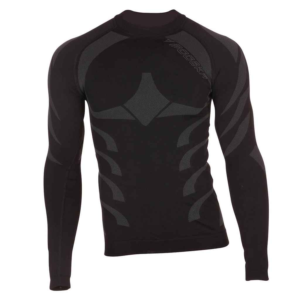 [110652 10 S] Modeka Longsleeve Tech Dry Black (S)