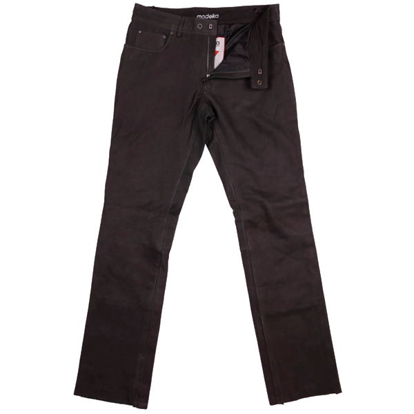 Modeka Leather jeans stamp Black