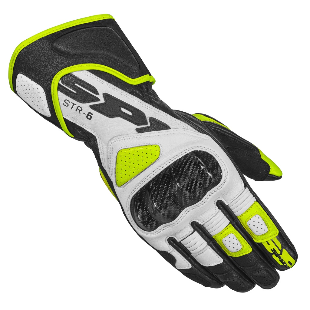 [A221-394-S] Spidi STR-6 Black/Fluorescente yellow (S)