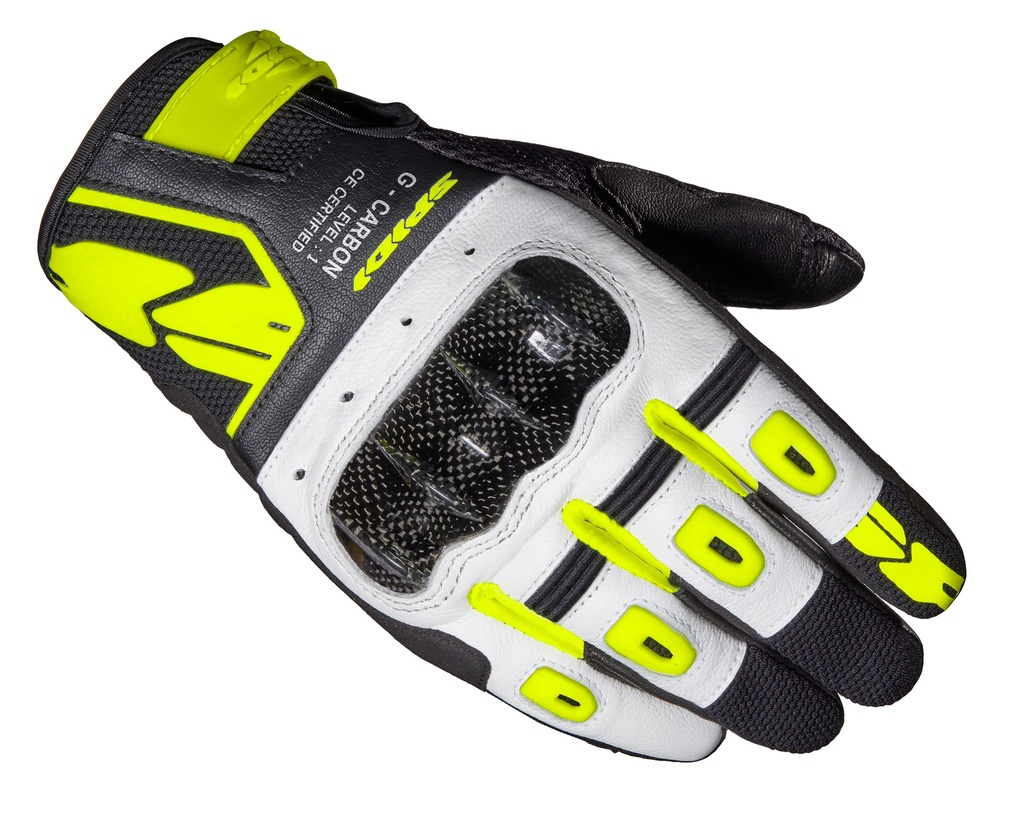[C88-394-S] Spidi G-CARBON Black/Fluorescente yellow (S)