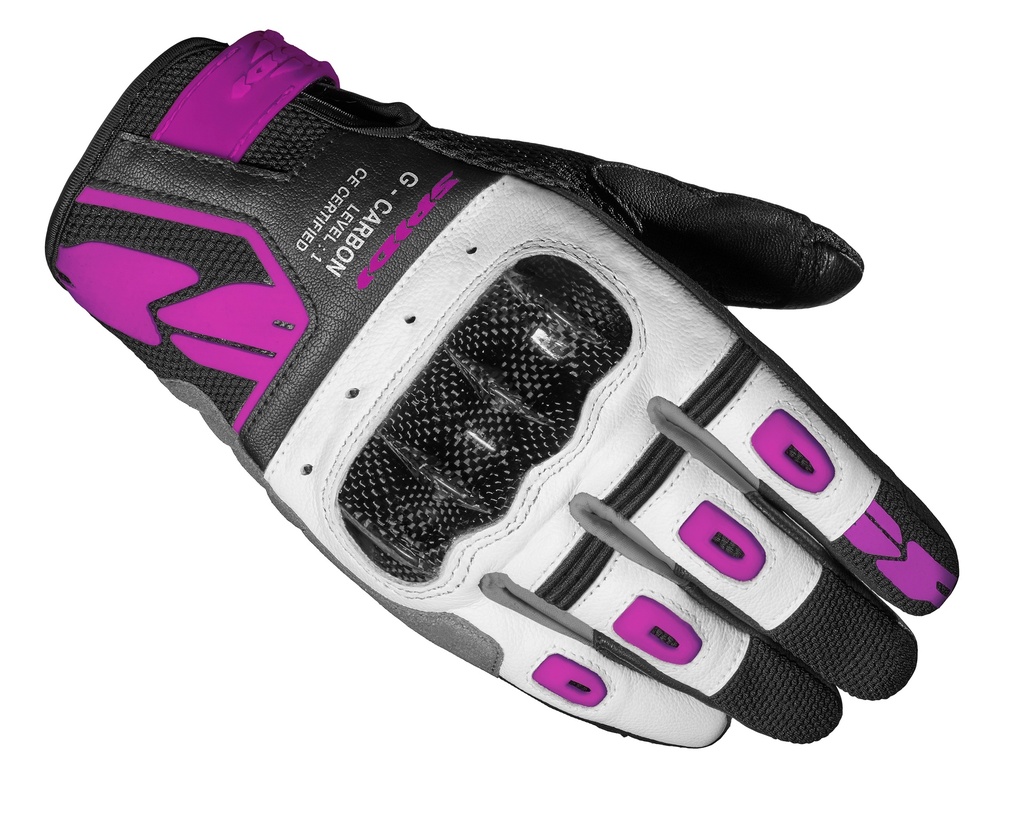 [C92-545-XS] Spidi G-CARBON LADY Black/Fuchsia (XS)