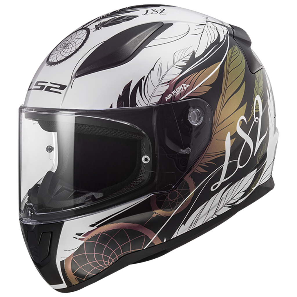 [163532615XS] LS2 FF353 RAPID II BOHO WHITE BLACK PINK-06 (XS)