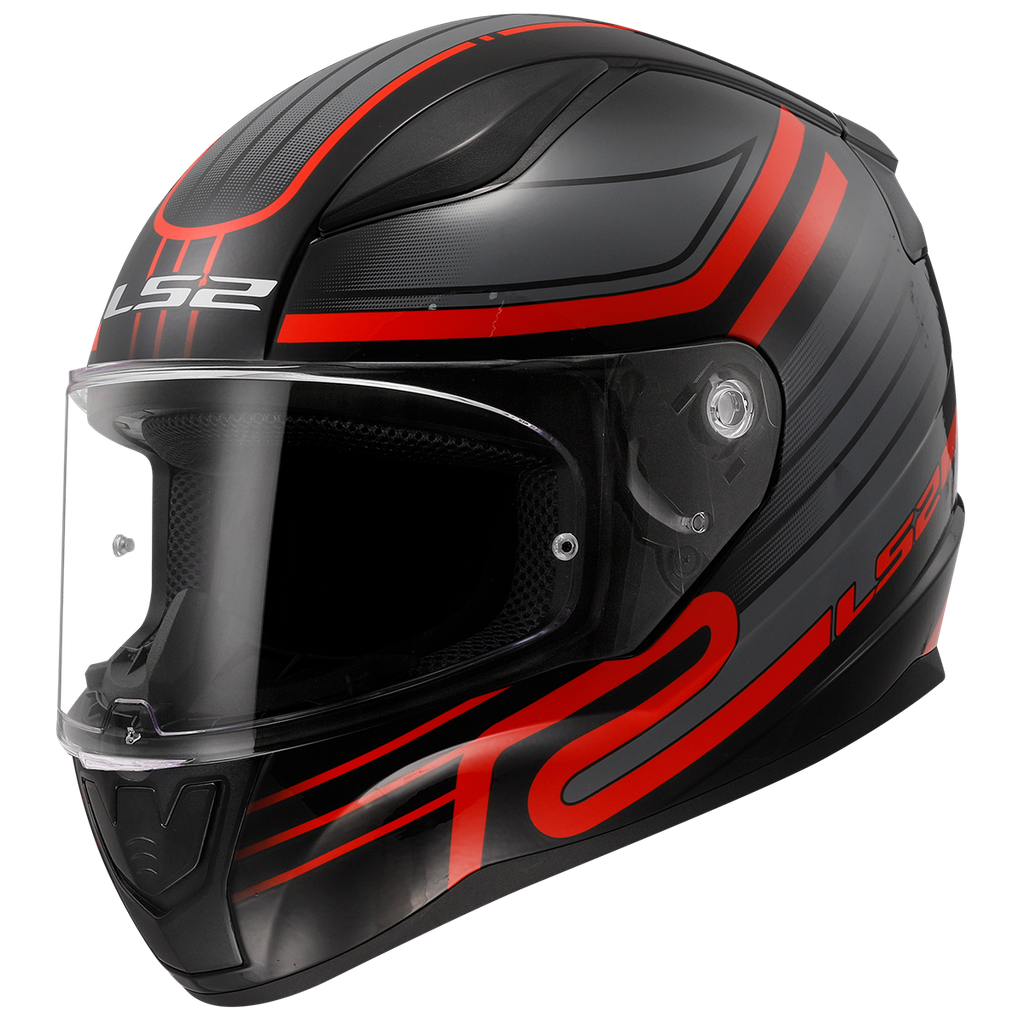 [163532112XS] LS2 FF353 RAPID II CIRCUIT BLACK RED-06 (XS)
