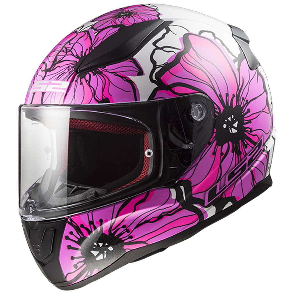 [163532046XS] LS2 FF353 RAPID II POPPIES PINK-06 (XS)