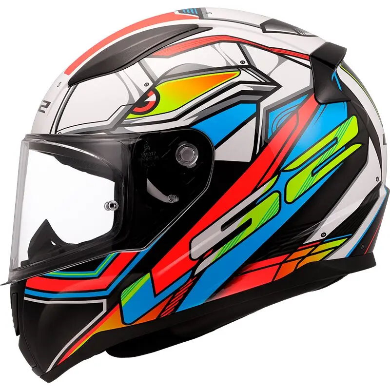 [163535002XS] LS2 FF353 Rapid II Xdron White Neon Orange-06 (XS)