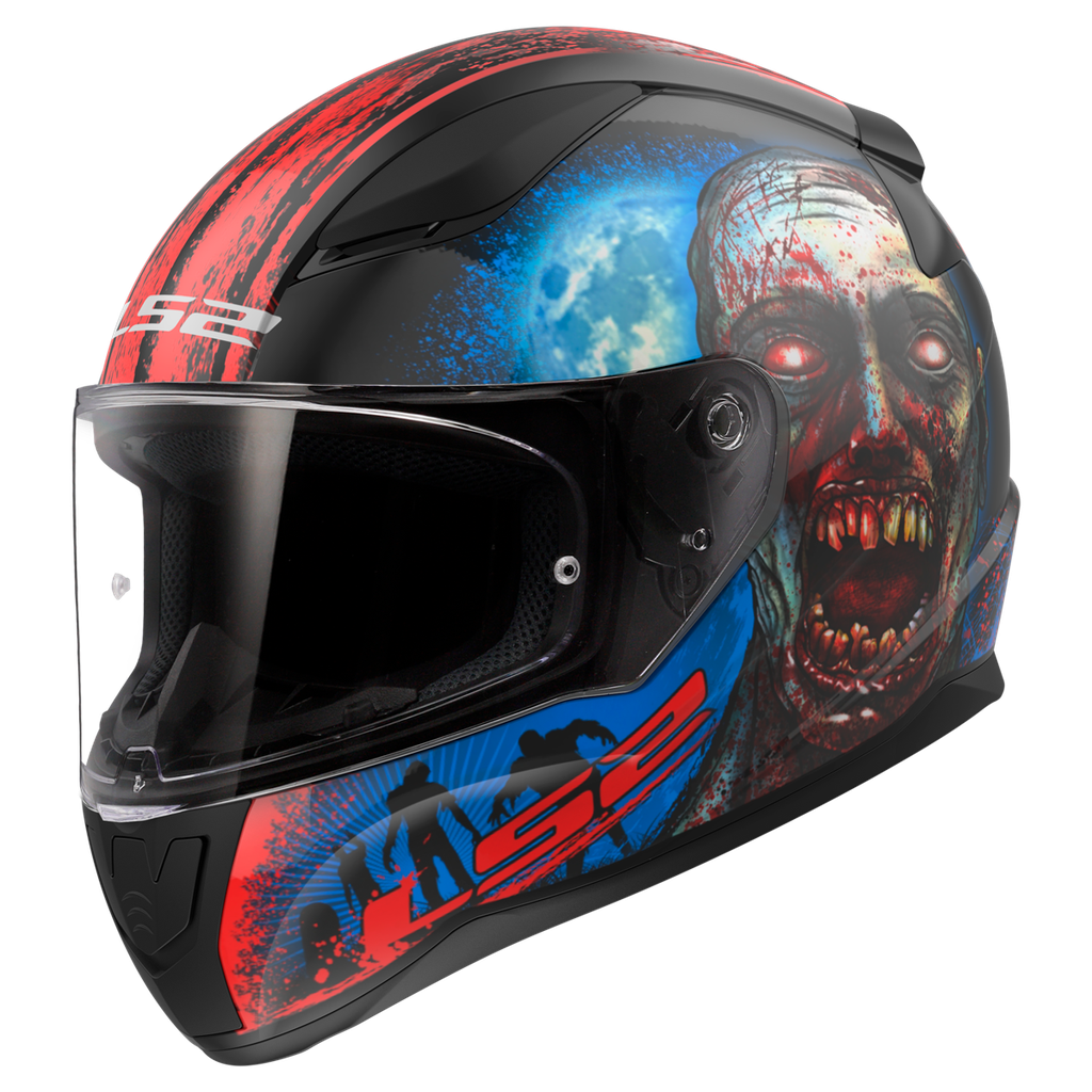[163533232XS] LS2 FF353 RAPID II ZOMBIE BLACK RED-06 (XS)