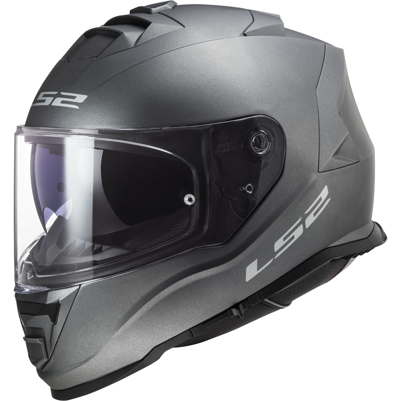 [168001007XS] LS2 FF800 STORM II SOLID MATT TITANIUM-06 (XS)