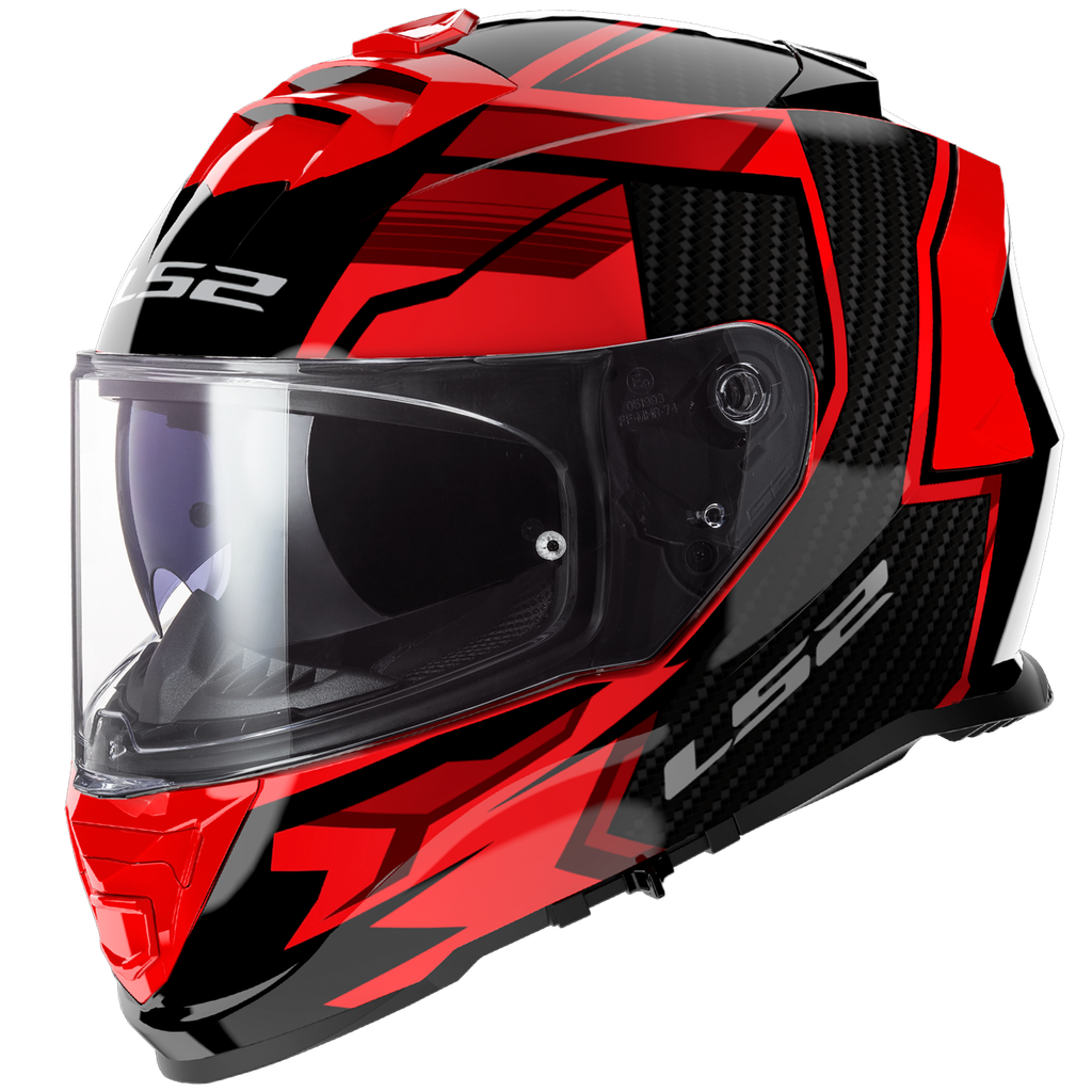 [168002432XS] LS2 FF800 STORM II TRACKER BLACK RED-06 (XS)