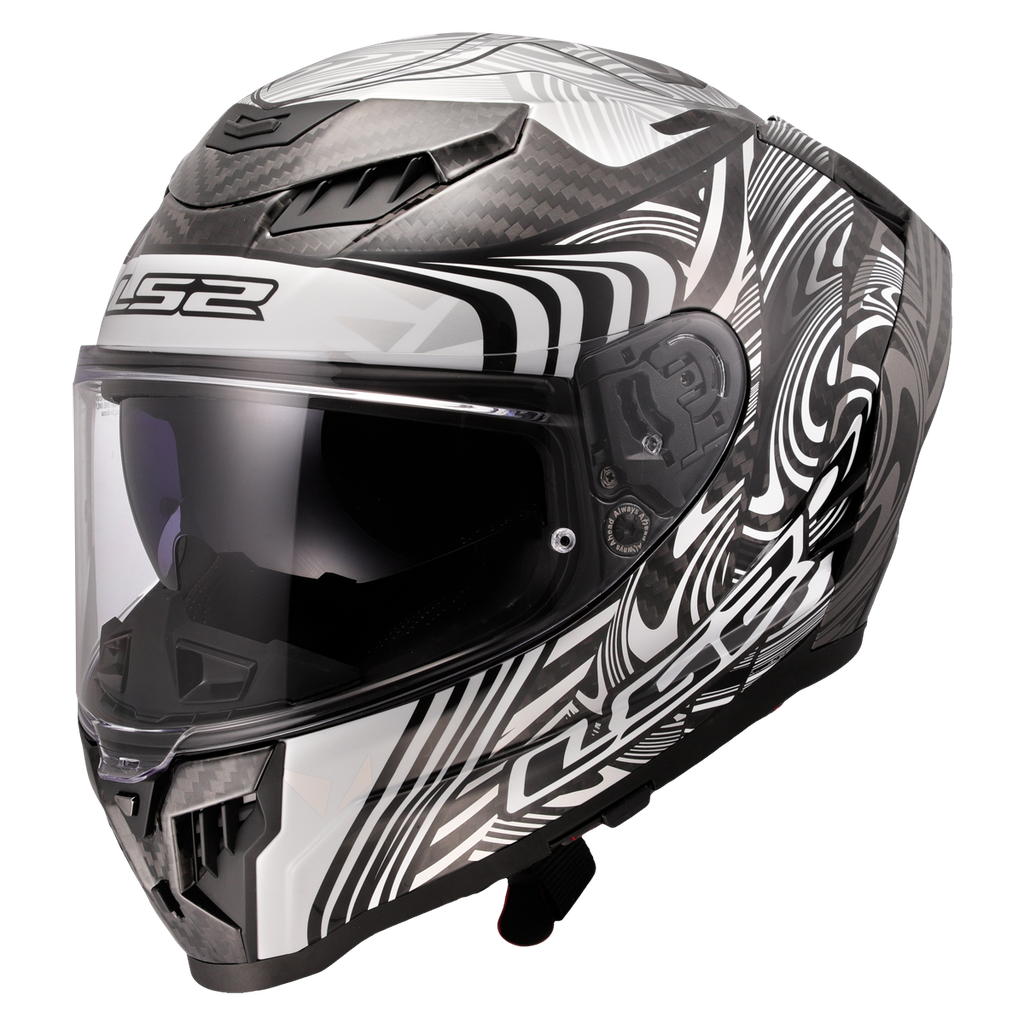 [168075304XS] LS2 FF807 DRAGON ENTHUM SILVER (XS)