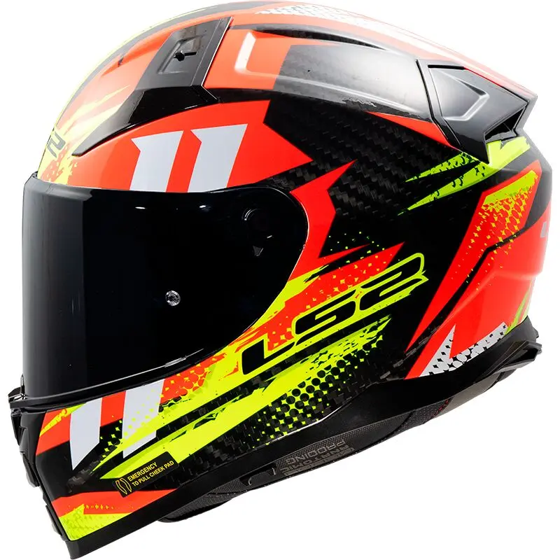 [168115632XXS] LS2 FF811 Vector II C Tantic Red H-V Yellow-06 (XXS)