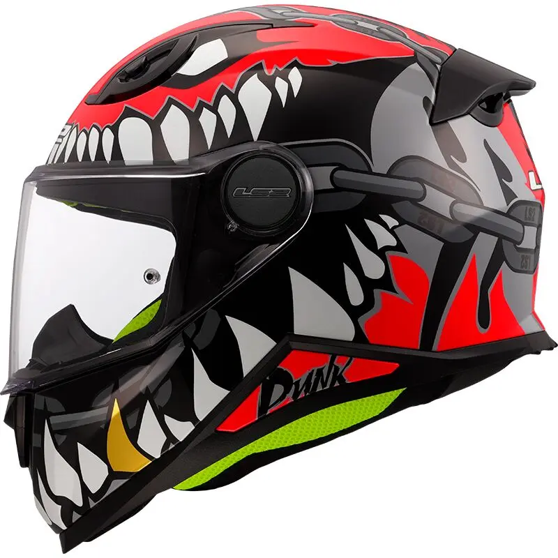 [168122132S] LS2 FF812 Kid Punk Grey Red (S)