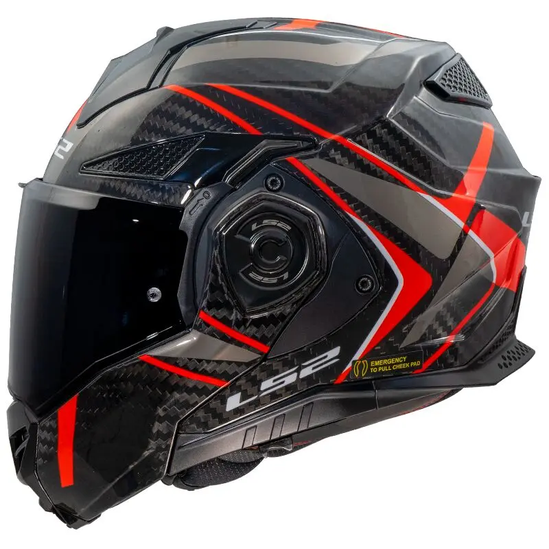 [569015632XS] LS2 FF901 Advant X C Future II Red-06 (XS)