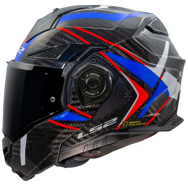 [569015602XS] LS2 FF901 Advant X C Future II White Blue-06 (XS)