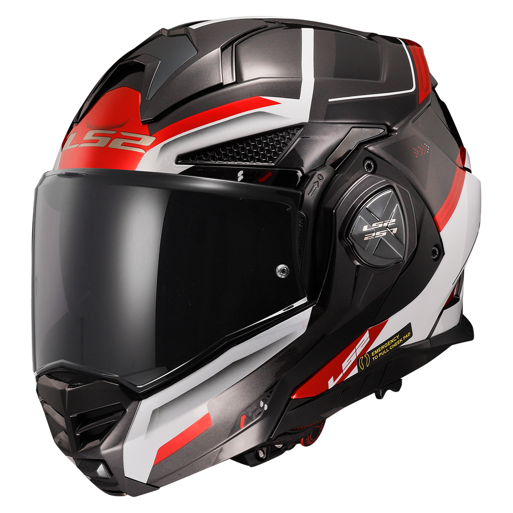 [569012102XS] LS2 FF901 ADVANT X SPECTRUM BLACK WHITE RED-06 (XS)