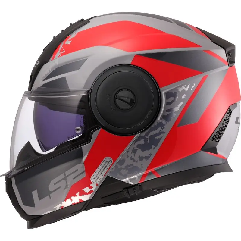[569022632XS] LS2 FF902 SCOPE II OXYD GREY RED-06 (XS)