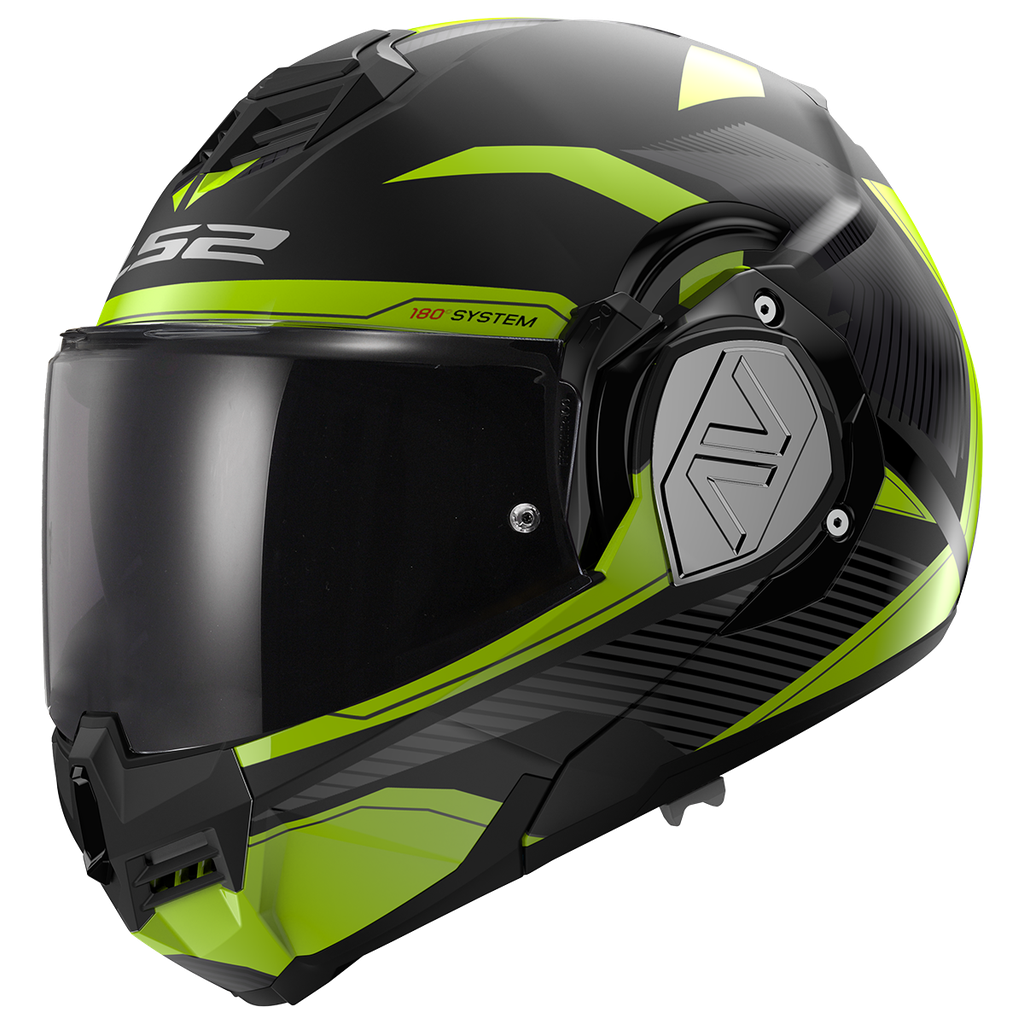 [569062254XS] LS2 FF906 ADVANT REVO MATT BLACK H-V YELLOW-06 (XS)