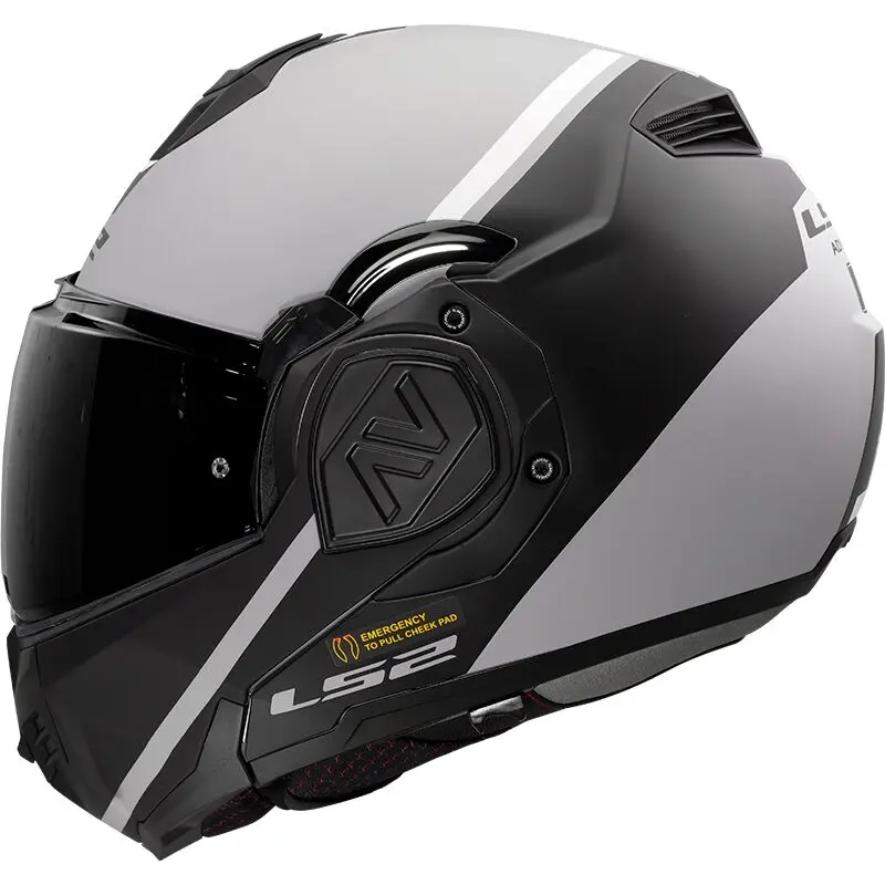 [569063865XS] LS2 FF906 Advant Swipe Grey Black-06 (XS)