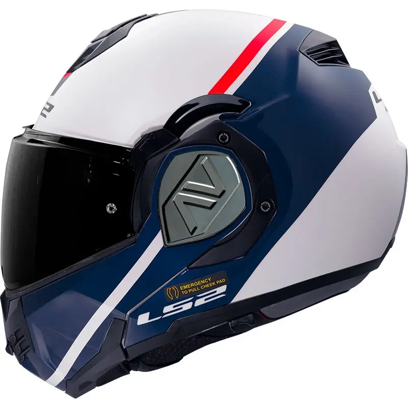 [569063802XS] LS2 FF906 Advant Swipe White Blue-06 (XS)