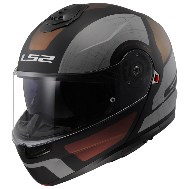 [569082311XS] LS2 FF908 STROBE II ORION M.BLACK PURPLE BLUE-06 (XS)