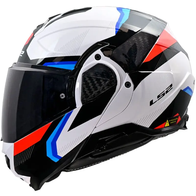 [569102102XS] LS2 FF910 Advant II Triple White Blue Red (XS)