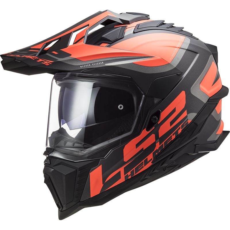 [467012152XS] LS2 MX701 EXPLORER ALTER MATT BLACK FL.ORANGE-06 (XS)