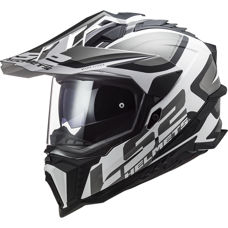 [467012102XS] LS2 MX701 EXPLORER ALTER MATT BLACK WHITE-06 (XS)
