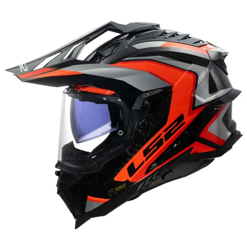 [467016450XS] LS2 MX701 Explorer C Frontier II Orange-06 (XS)