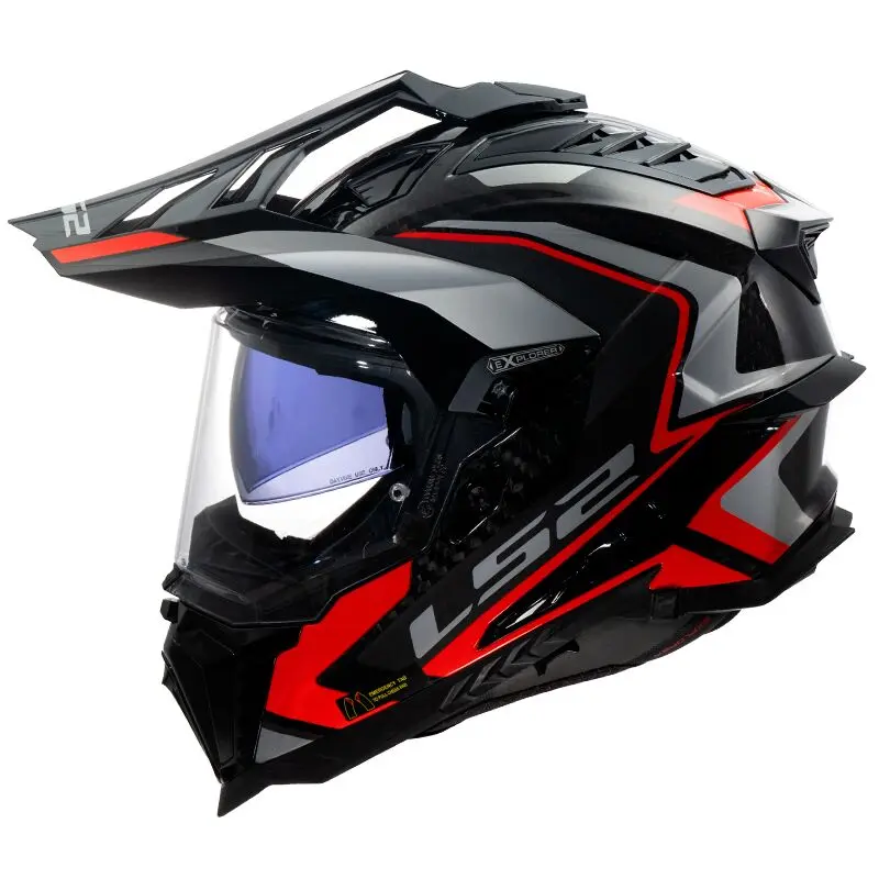 [467016408XS] LS2 MX701 Explorer C Frontier II Red-06 (XS)
