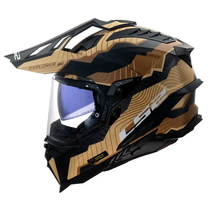 [467016517XS] LS2 MX701 Explorer C Trick Brown Sand-06 (XS)