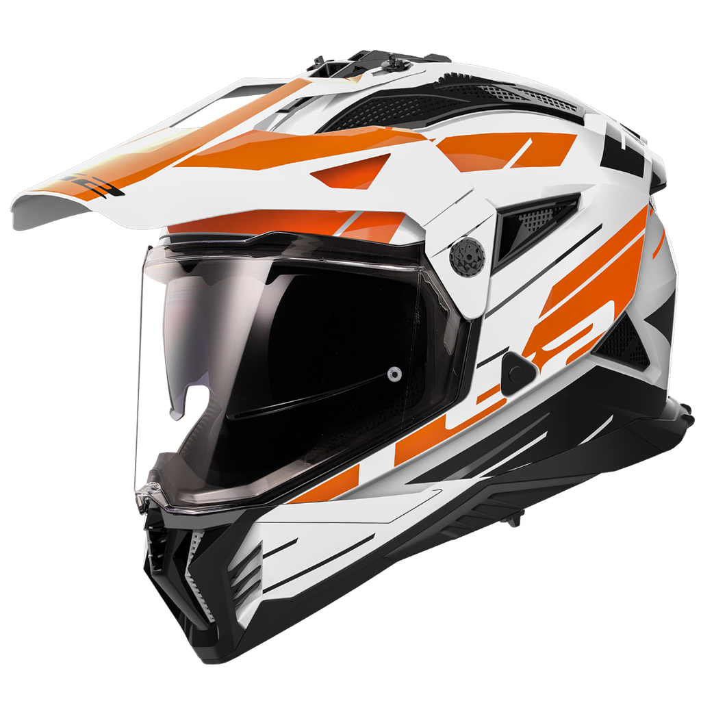 [467022150XS] LS2 MX702 PIONEER II NAMIB WHITE ORANGE-06 (XS)