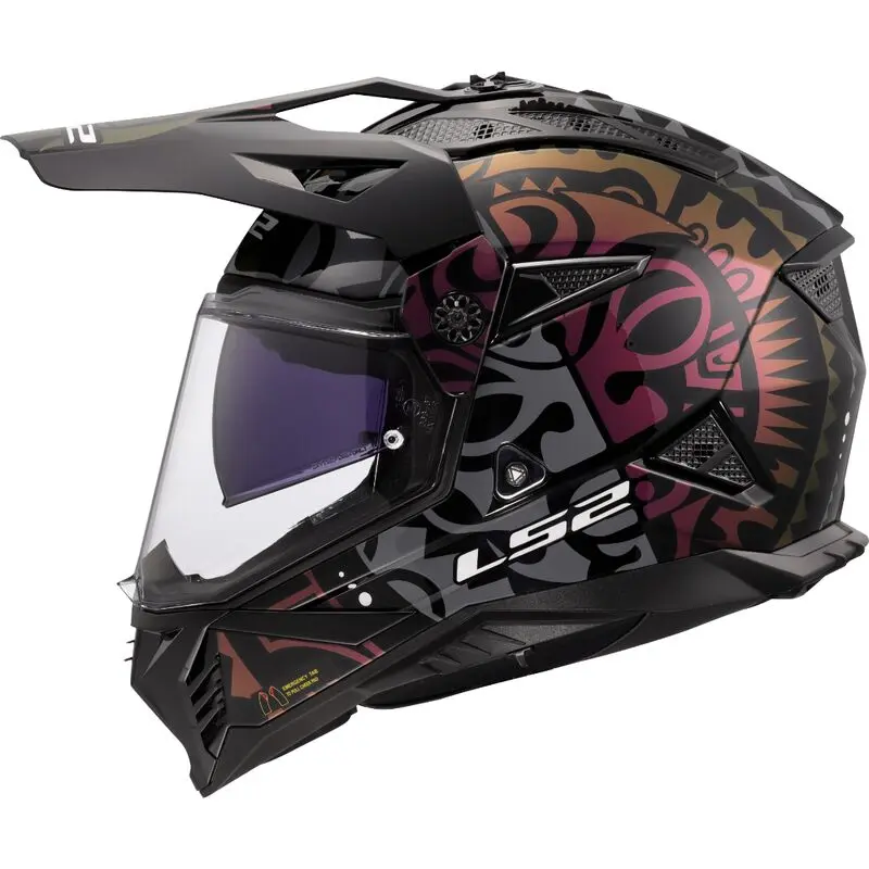 [467022612XS] LS2 MX702 Pioneer II Rangi Black-06 (XS)