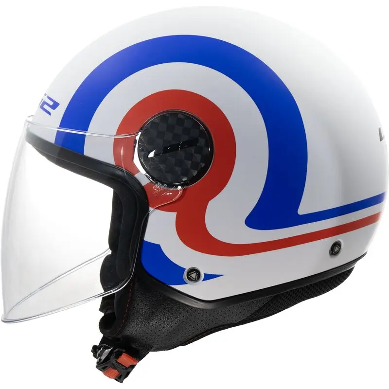 [365586225XS] LS2 OF558 Sphere Lux II Urby White Blue Red-06 (XS)