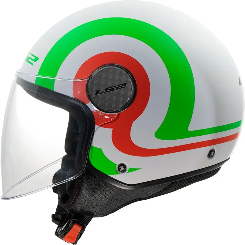 [365586261XS] LS2 OF558 Sphere Lux II Urby White Green Red-06 (XS)