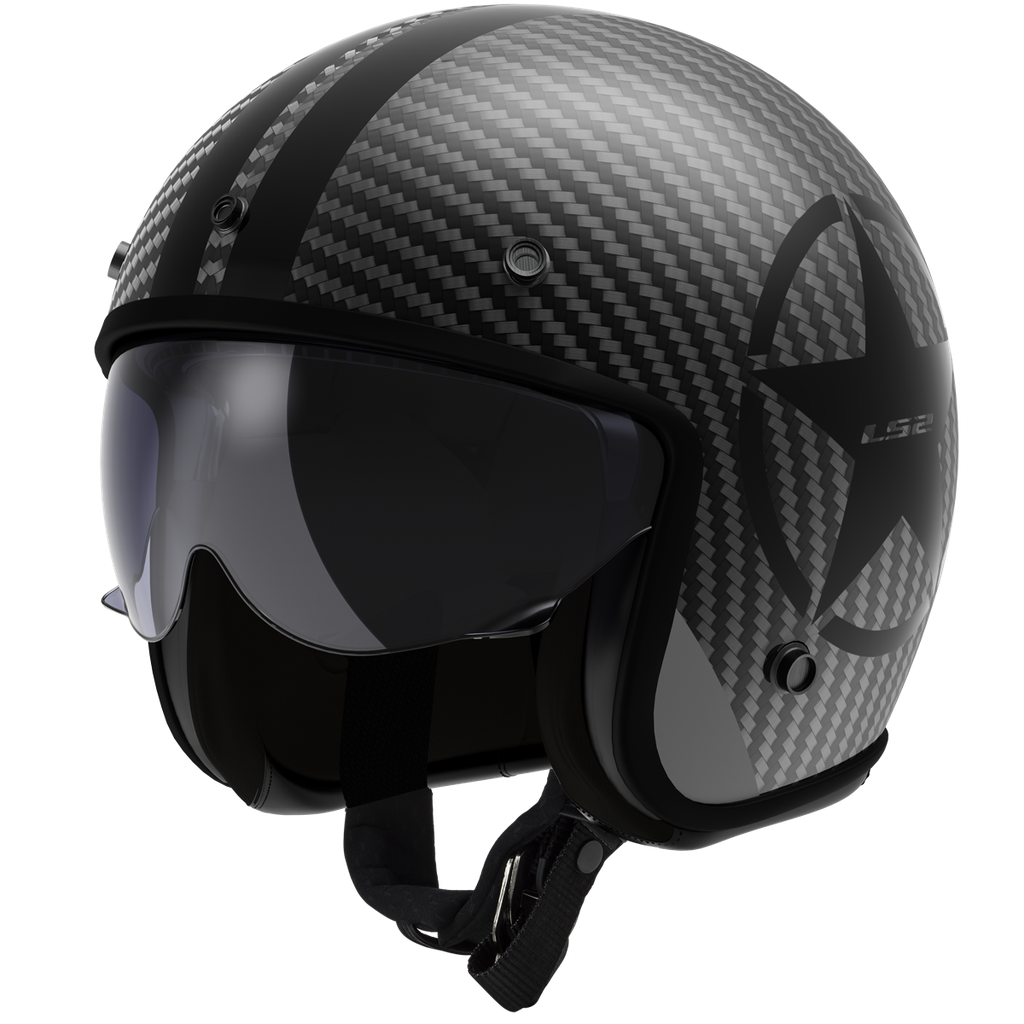 [366016298XS] LS2 OF601 BOB II C STAR BLACK-06 (XS)