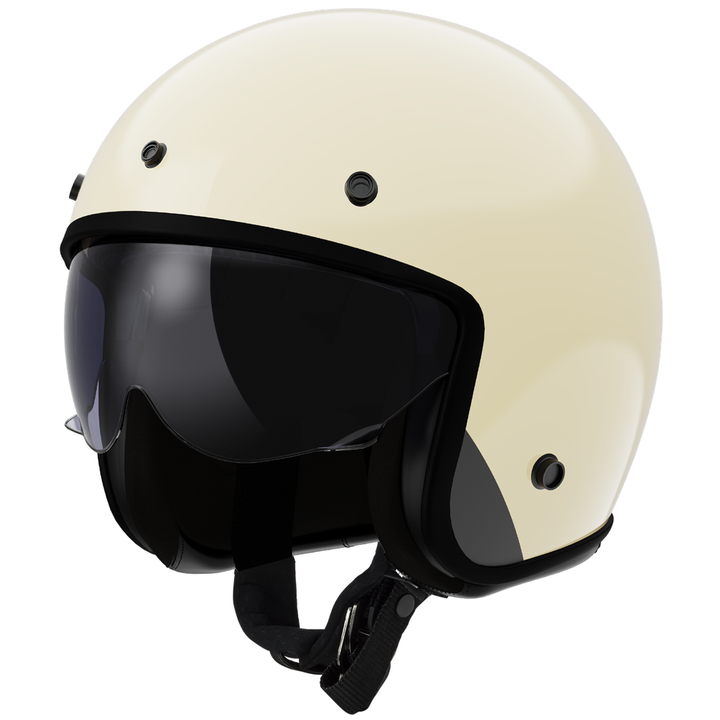 [366011058XS] LS2 OF601 BOB II SOLID CREAM-06 (XS)