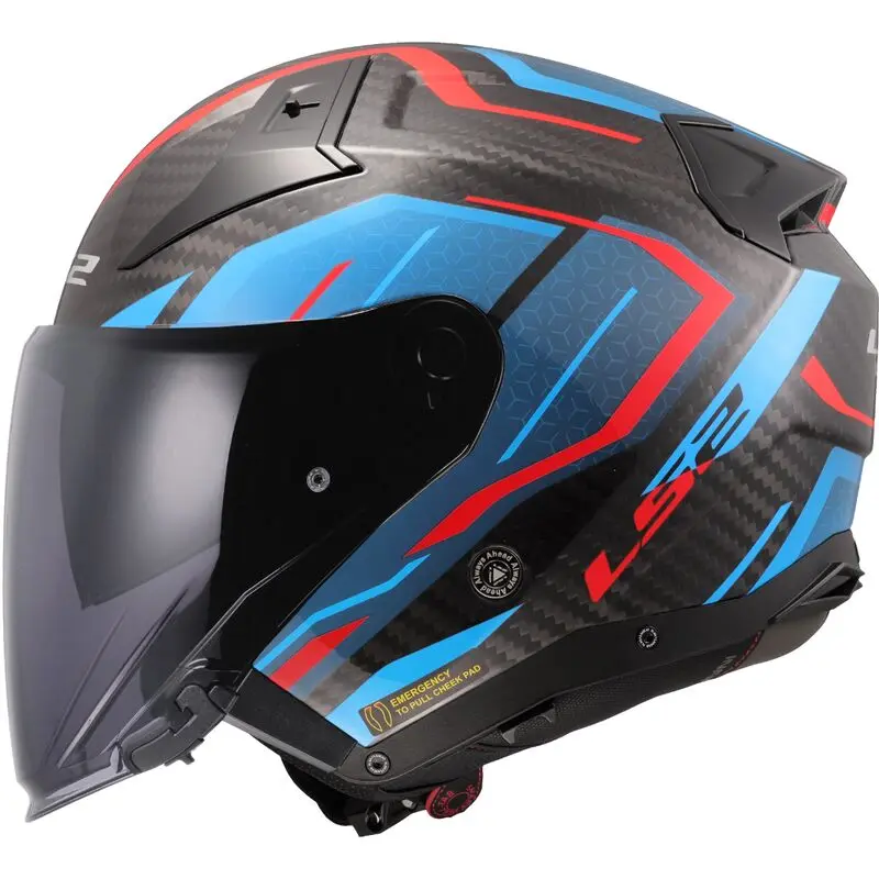 [366035426XS] LS2 OF603 Infinity II C Urus Blue Red-06 (XS)
