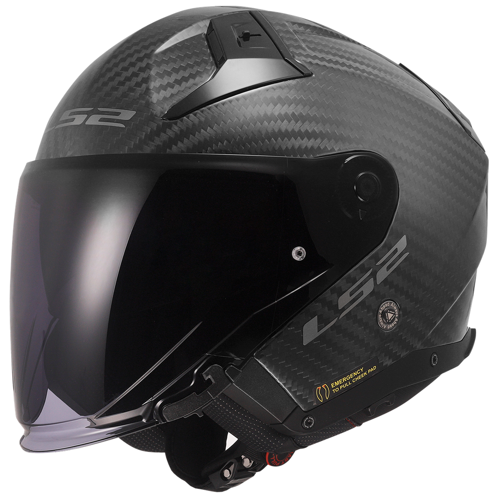 [366035098XS] LS2 OF603 INFINITY II MATT CARBON-06 (XS)