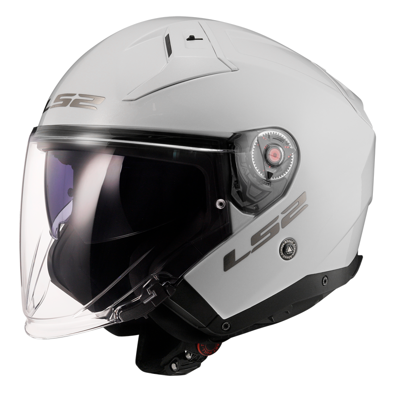 [366031002XS] LS2 OF603 INFINITY II SOLID GLOSS WHITE-06 (XS)