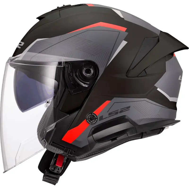 [366182032XS] LS2 OF618 Verso II Air Black Red (XS)
