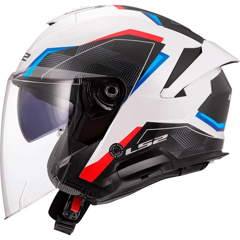 [366182026XS] LS2 OF618 Verso II Air White Blue Red (XS)