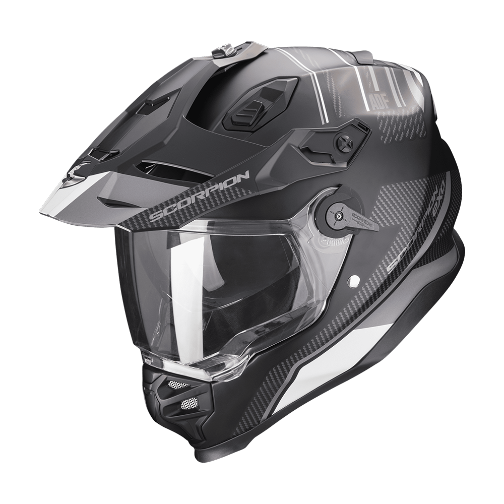 [184-426-159-02] Scorpion  Adf-9000 Air Desert Matt black-Silver (XS)