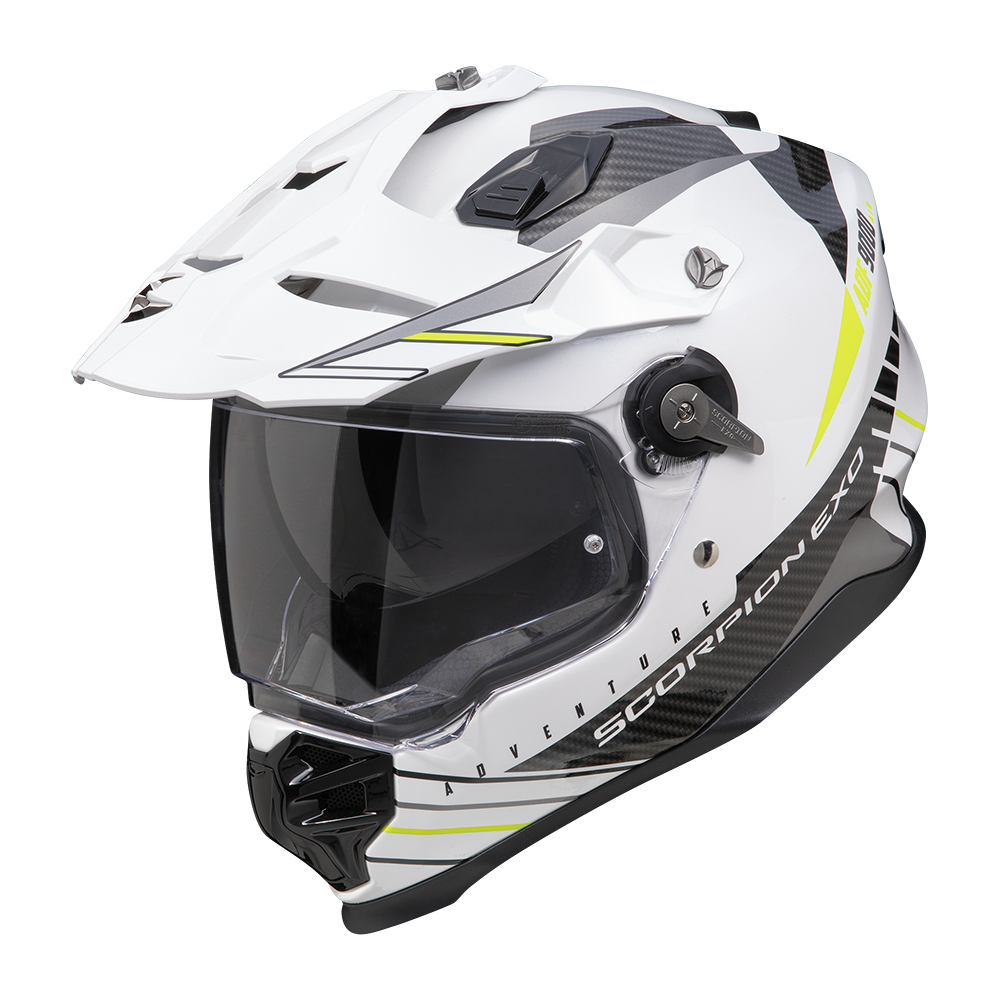 [184-472-346-02] Scorpion  Adf-9000 Air Feat White-Black-Neon Yellow (XS)