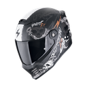 Scorpion Covert Fx Skullz Matt Black-Grey-Gold