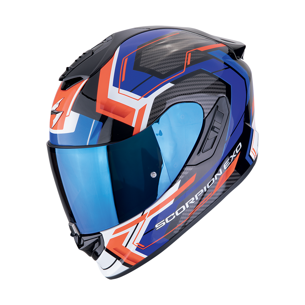 [140-489-296-02] Scorpion  Exo-1400 Evo Air Linart Black-Blue-Red (XS)