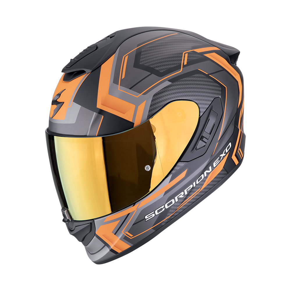 [140-489-168-02] Scorpion  Exo-1400 Evo Air Linart Matt Black-Orange (XS)