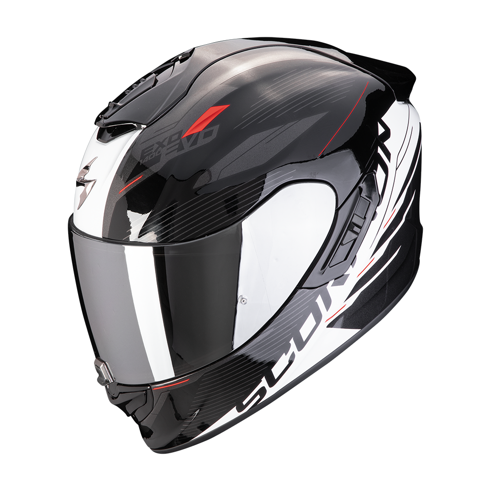 [140-443-55-02] Scorpion  Exo-1400 Evo Air Luma Black-White (XS)