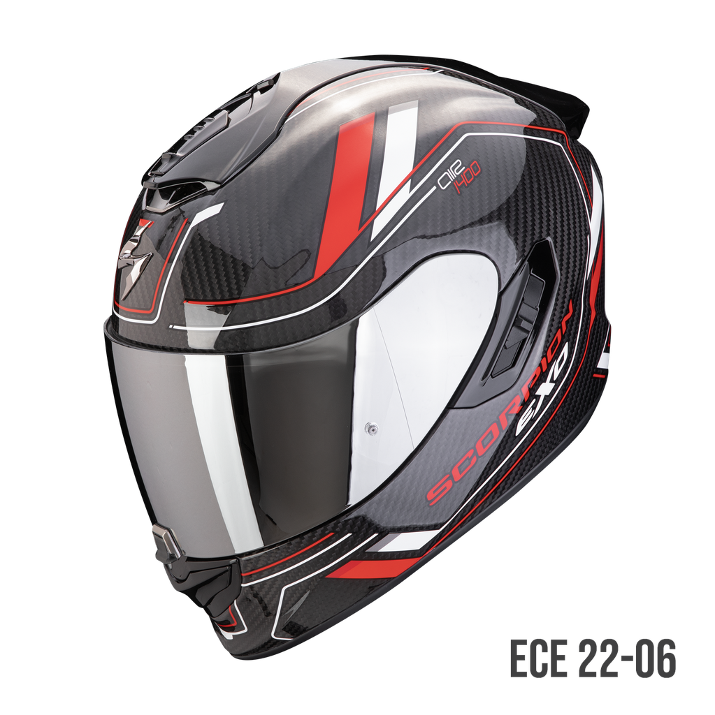 [140-440-101-02] Scorpion  Exo-1400 Evo Carbon Air Mirage Black-Red-White (XS)