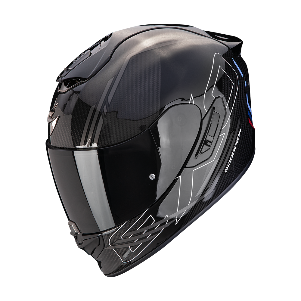 [140-432-322-02] Scorpion  Exo-1400 Evo Carbon Air Reika Black-Silver-Blue (XS)